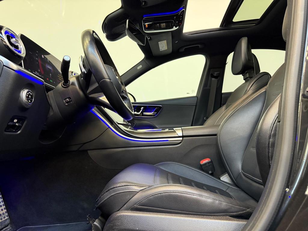 Mercedes-Benz C-klasse 300 e AMG C63 Pano Memory Sfeer 360, Auto's, Automaat, Achterwielaandrijving, Gebruikt, Zwart