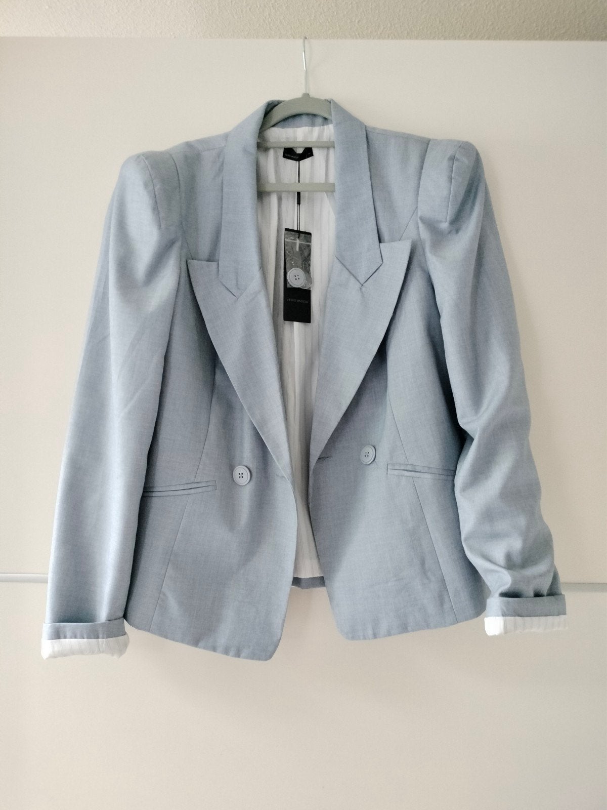 Vero Moda Lichtblauwe Blazer - Maat M (40), Blauw, Vero Moda, Nieuw, Jasje