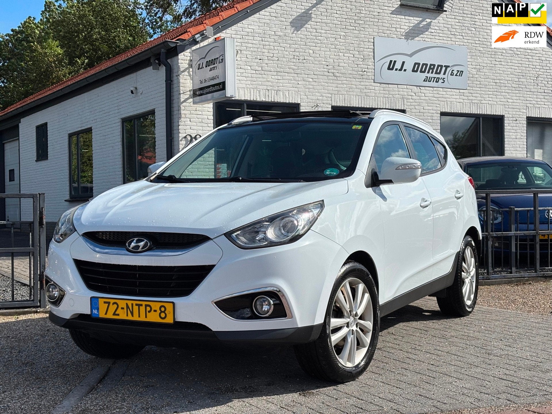 Hyundai Ix35 2.0i i-Catcher schuif/kanteldak/stoelverwarming, Gebruikt, Zwart, 4 cilinders, 1600 kg