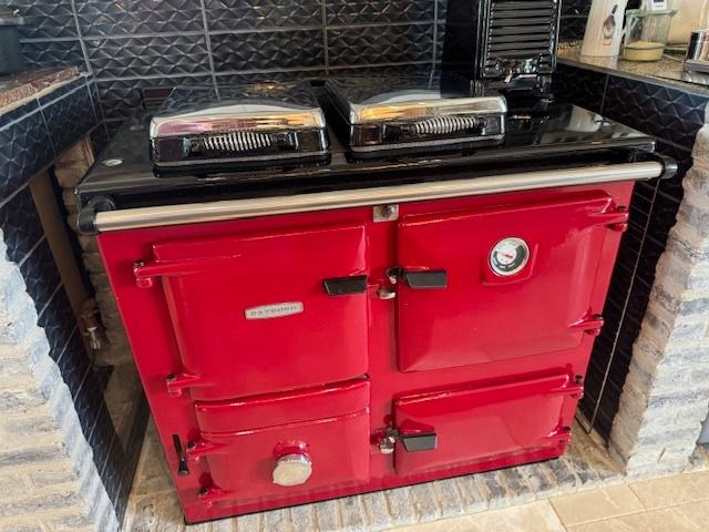 Aga / Rayburn Cooker 355SFW Houtgestookt fornuis met CV, Ophalen, 60 cm of meer, Zo goed als nieuw, Vrijstaand