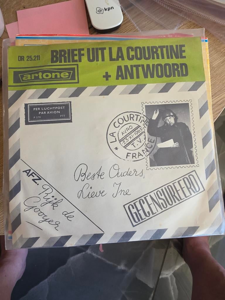 Rijk de Gooyer - Brief uit La Courtine + Antwoord Single, Cd's en Dvd's, Vinyl Singles, Ophalen of Verzenden, Gebruikt, 7 inch