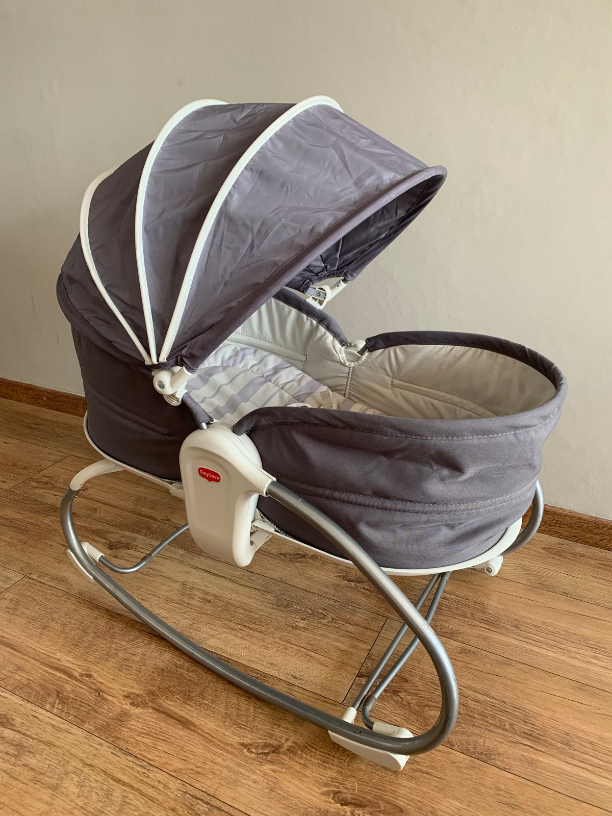 Tiny Love 3-in-1 Rocker Napper - Grijs, Ophalen, Zo goed als nieuw, Wieg