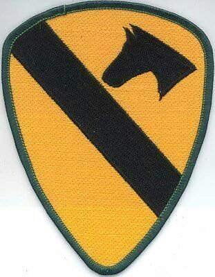 Patch USA 1e Cavalerie Division, Verzenden, Landmacht, Amerika, Embleem of Badge