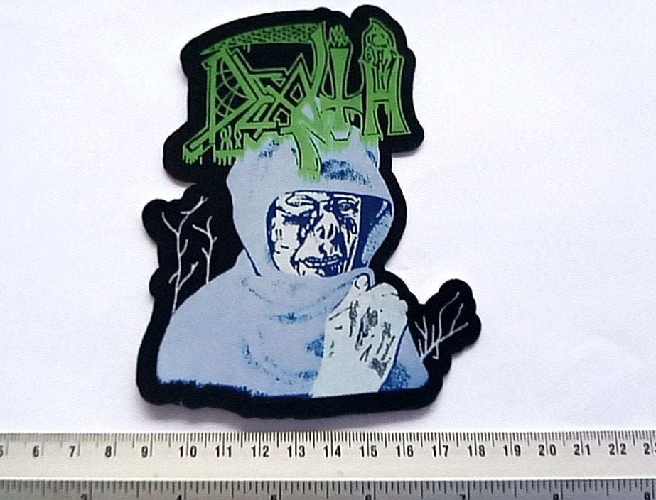 Death Leprosy erg  mooie shaped lasercut patch d73 metal, Verzenden, Nieuw, Kleding