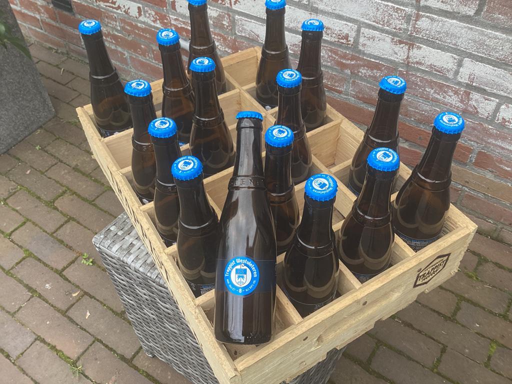 Westvleteren bierkrat. Decoratie. Leeg, Verzamelen, Biermerken, Ophalen, Gebruikt, Flesje(s), Overige merken
