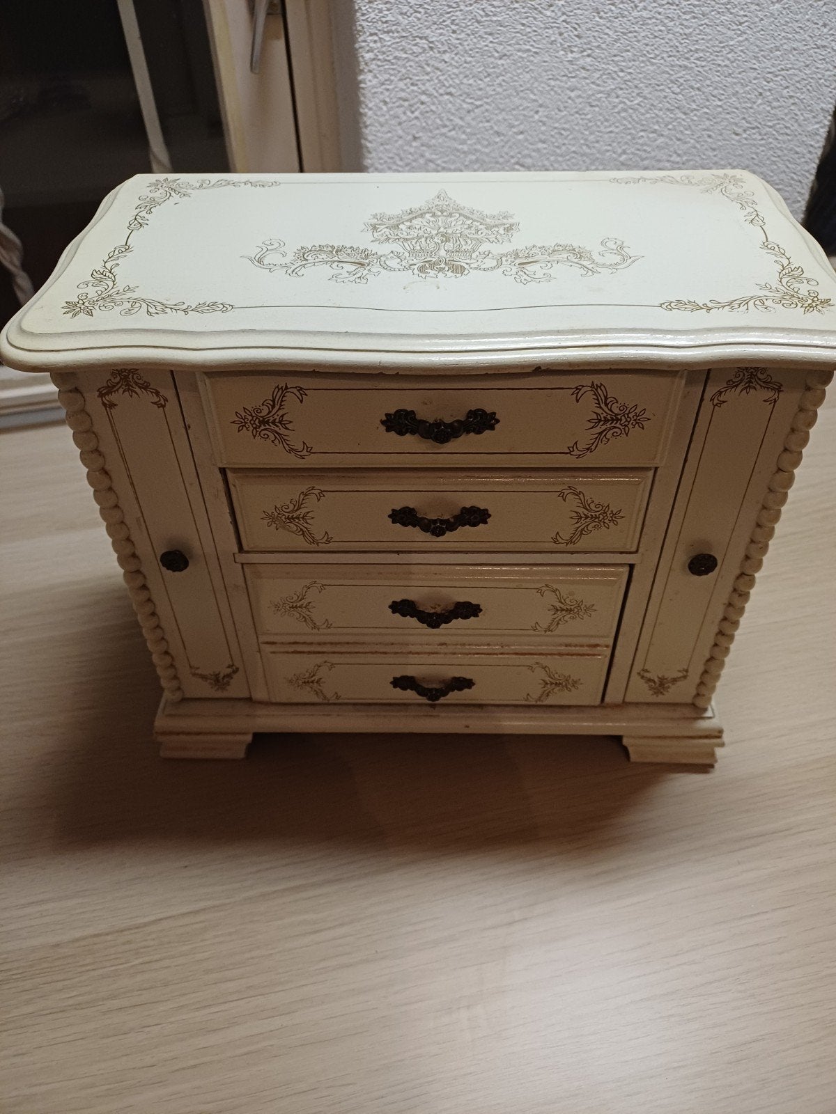 Vintage Muziekdoos/Speeldoos - 25x30x16 cm (hxlxb), Ophalen of Verzenden, Overige materialen, Minder dan 50 cm, Minder dan 35 cm