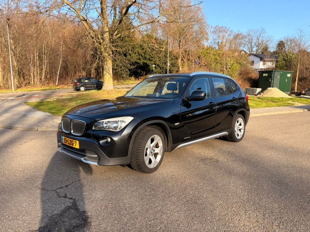 BMW X1 2.0 Sdrive 18I 2010 Zwart, Auto's, X1, Achterwielaandrijving, 1995 cc, Zwart
