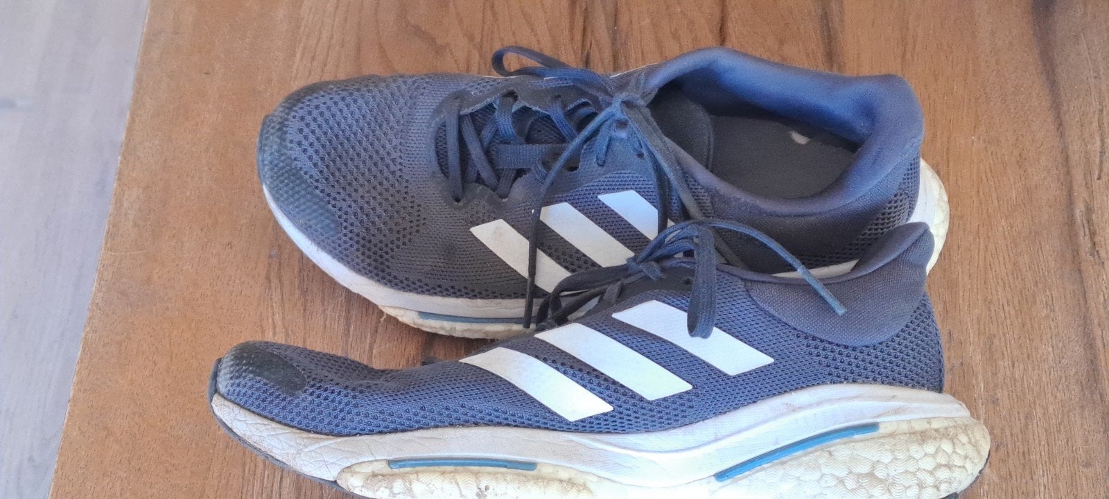 Adidas Solar Glide hardloopschoenen - Maat 43, Blauw, Overige maten, Ophalen of Verzenden, Adidas