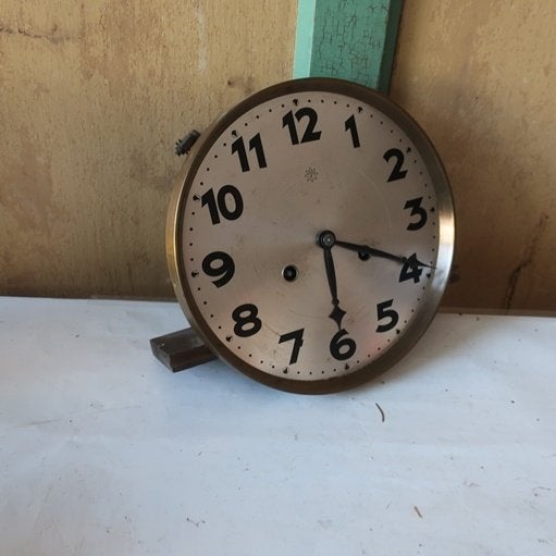 Klok wijzerplaat oud uurwerk decoratie origineel (nr 7), Antiek en Kunst, Ophalen of Verzenden