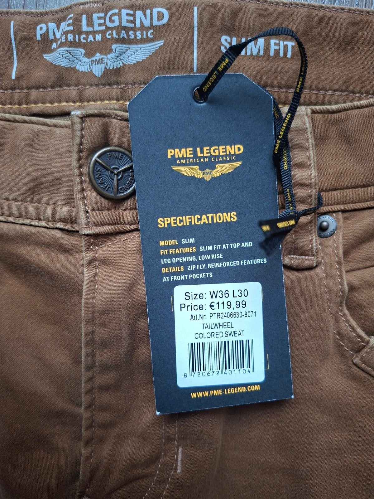 PME LEGEND Tailwheel slimfit jeans W36 L30, W36 - W38 (confectie 52/54), Overige kleuren, Nieuw, Ophalen of Verzenden