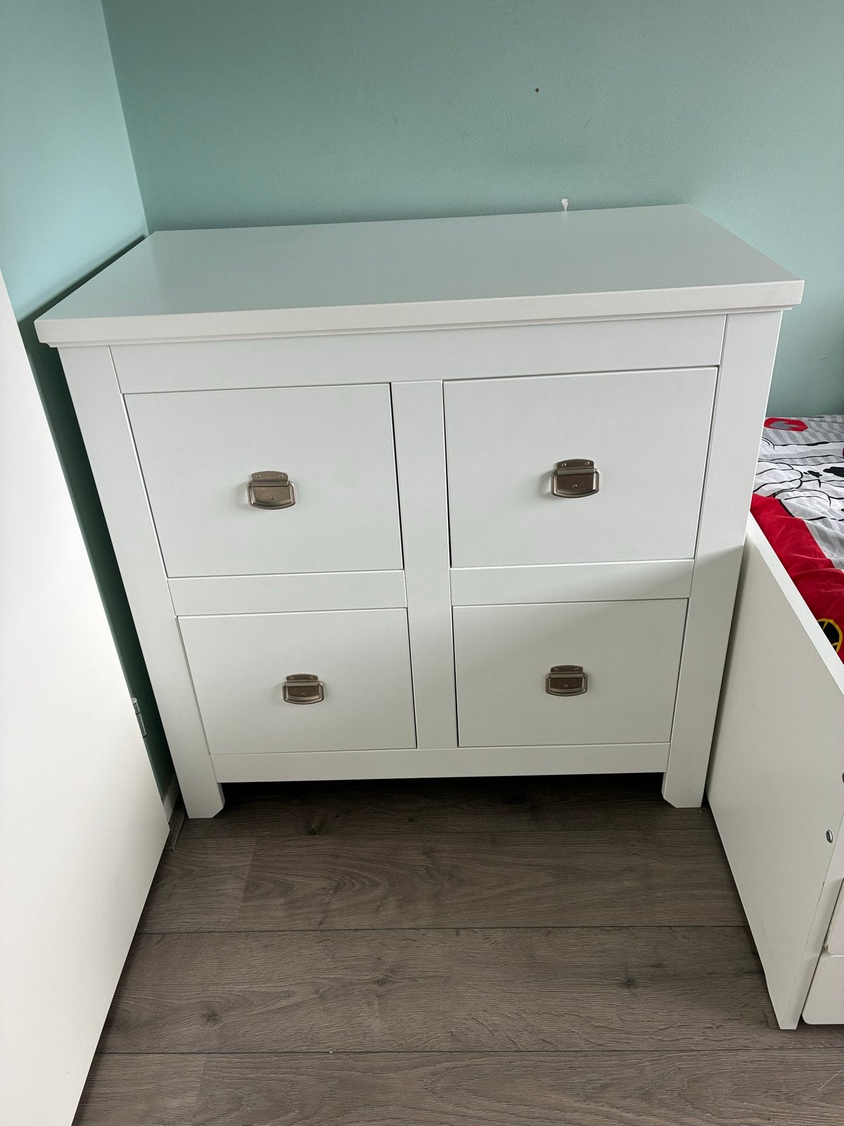 Bopita Commode Wit met 4 Lades, Ophalen, Gebruikt, 50 tot 70 cm, 75 tot 100 cm