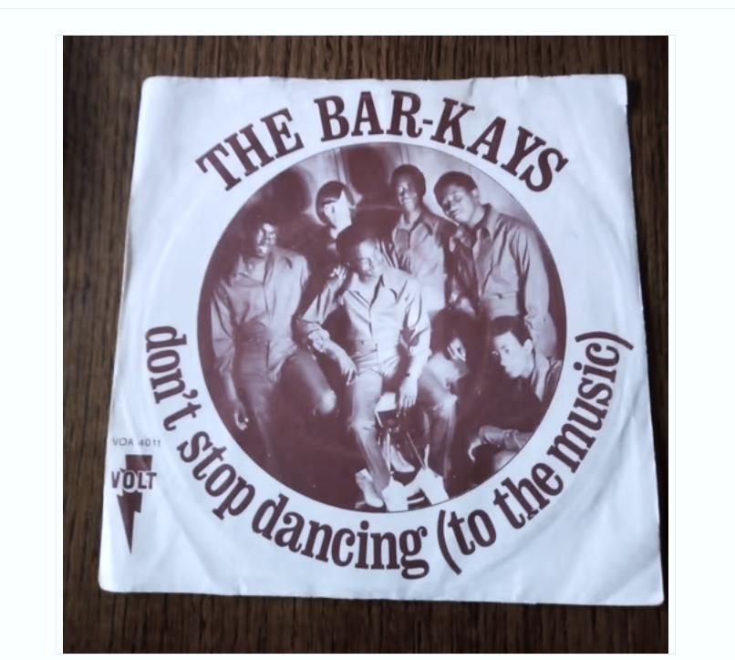 original single -the bar-kays-dont stop dancing *1969*, Fotohoes, Overige genres, 7 inch, Single