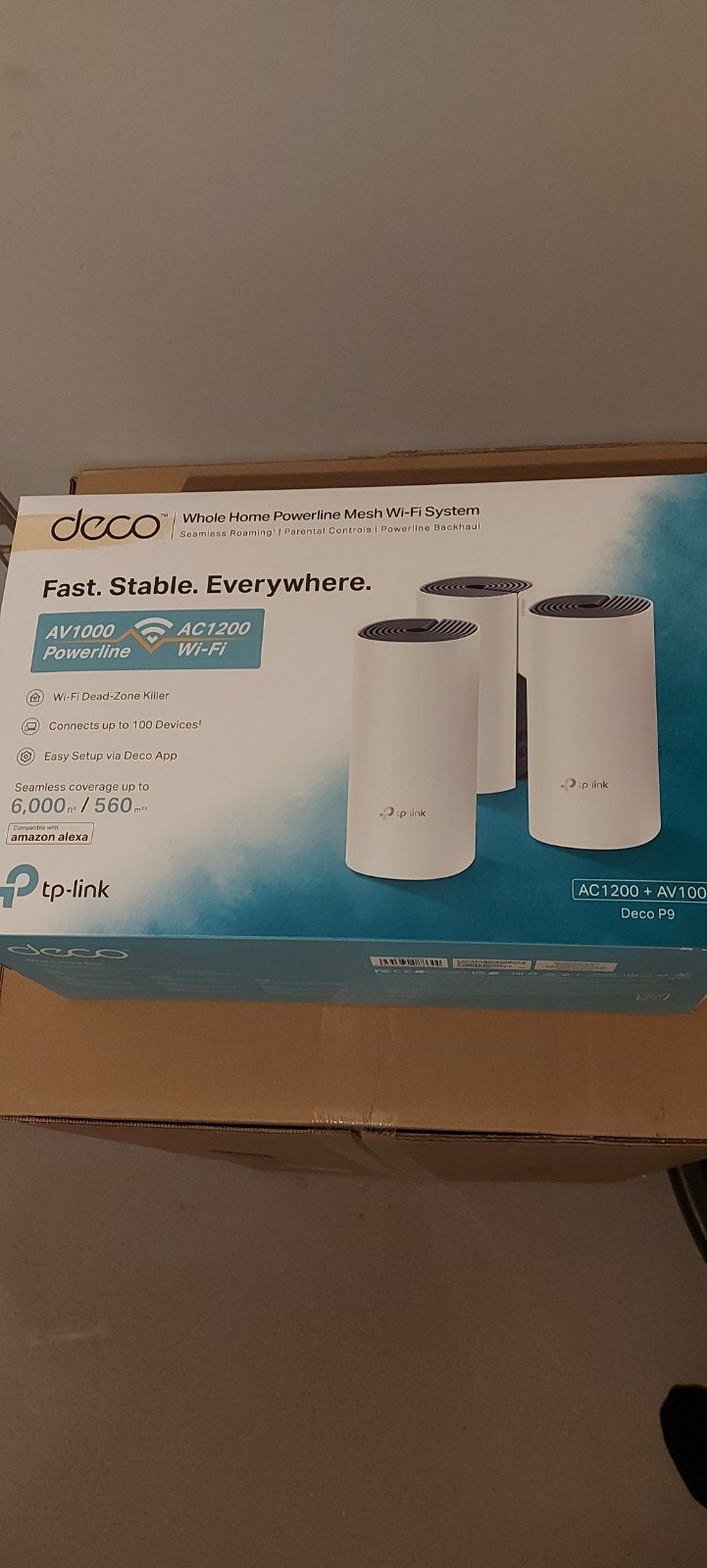 TP-Link Deco P9 AC1200 + AV1000 Powerline Mesh Wi-Fi Systeem, Verzenden, Nieuw, Router, TP-Link