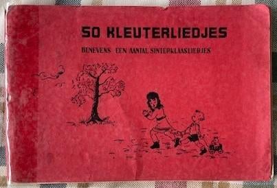 Vintage boekje: 50 KLEUTERLIEDJES – gelezen, Ophalen of Verzenden, Gelezen, Fictie algemeen