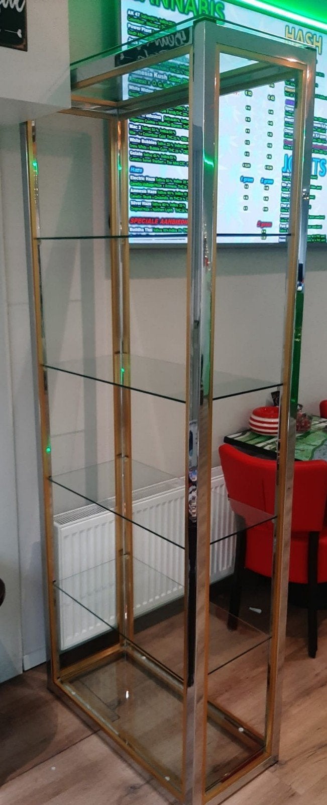 vitrinekast van Renato Zefi, Ophalen, 200 cm of meer, 50 tot 100 cm, Zo goed als nieuw