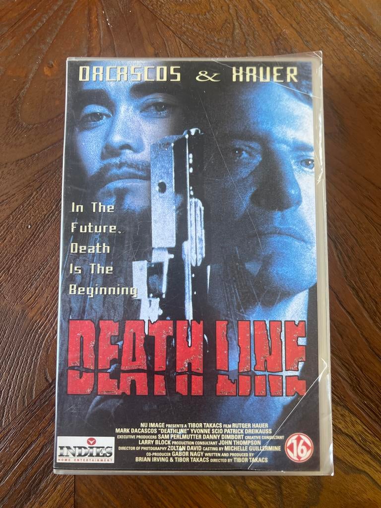 Rutger Hauer Deathline VHS, Vanaf 16 jaar, Ophalen of Verzenden, Gebruikt, Actie en Avontuur