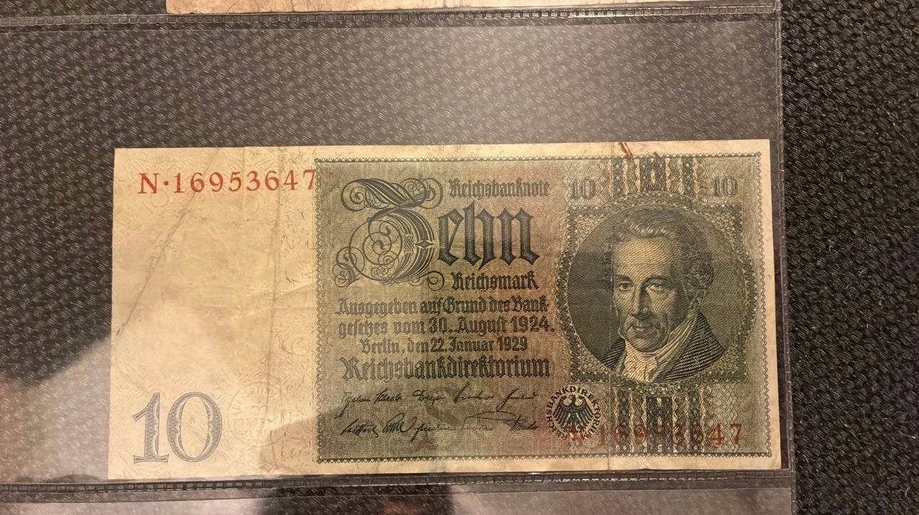 Duitsland 10 mark 1929, Postzegels en Munten, Bankbiljetten | Europa | Niet-Eurobiljetten, Ophalen of Verzenden, Duitsland