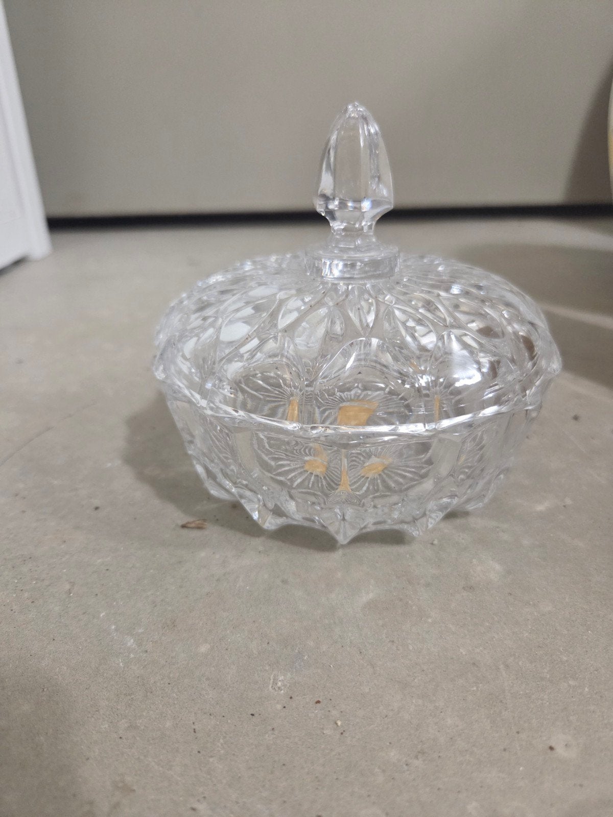 Prachtige Hofbauer kristallen bonbonnière, Antiek en Kunst, Antiek | Glas en Kristal, Ophalen of Verzenden