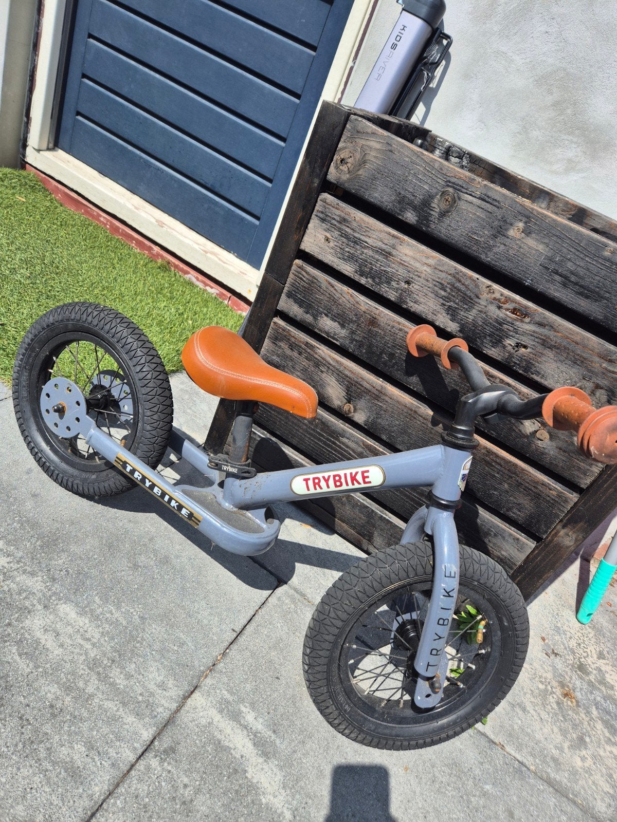 Trybike loopfiets grijs - om te bouwen tot (loop)driewieler, Ophalen, Gebruikt, Loopfiets