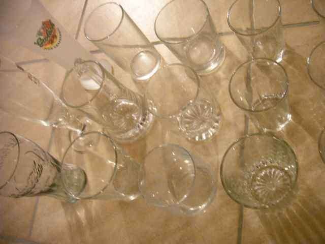 doos vol glazen (allergaartje), Huis en Inrichting, Keuken | Servies, Glas of Glazen, Gebruikt, Ophalen of Verzenden, Glas