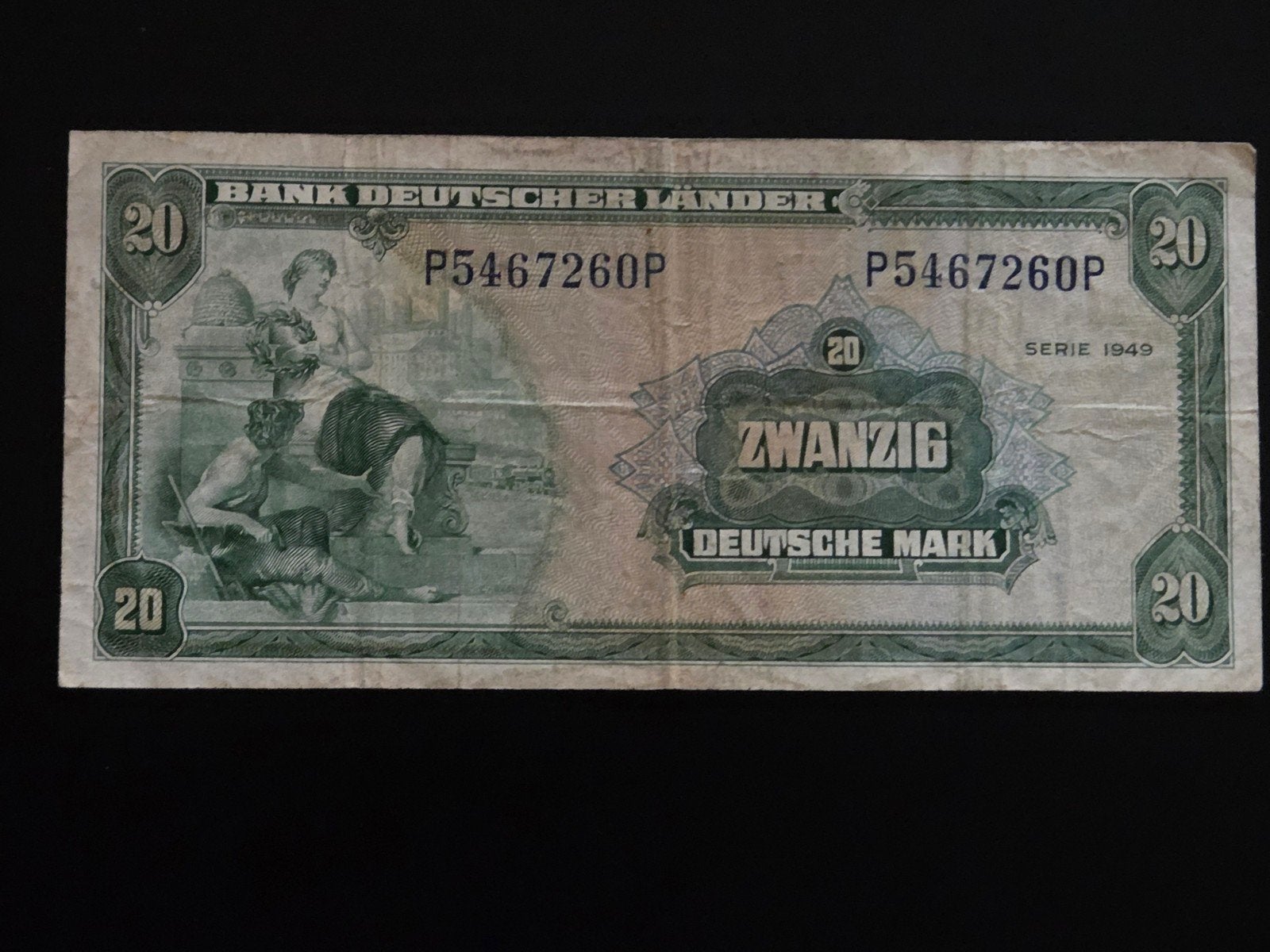 Germany 20 mark 1949 VF, Ophalen of Verzenden, Duitsland