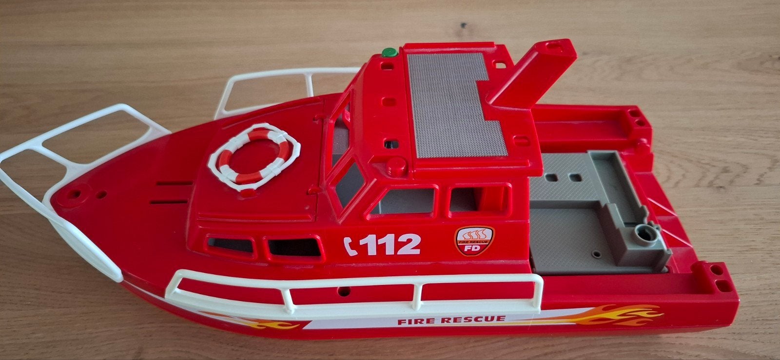 Playmobil Brandweerboot 3128- Niet compleet, Gebruikt, Ophalen of Verzenden, City action, Boot/Schip