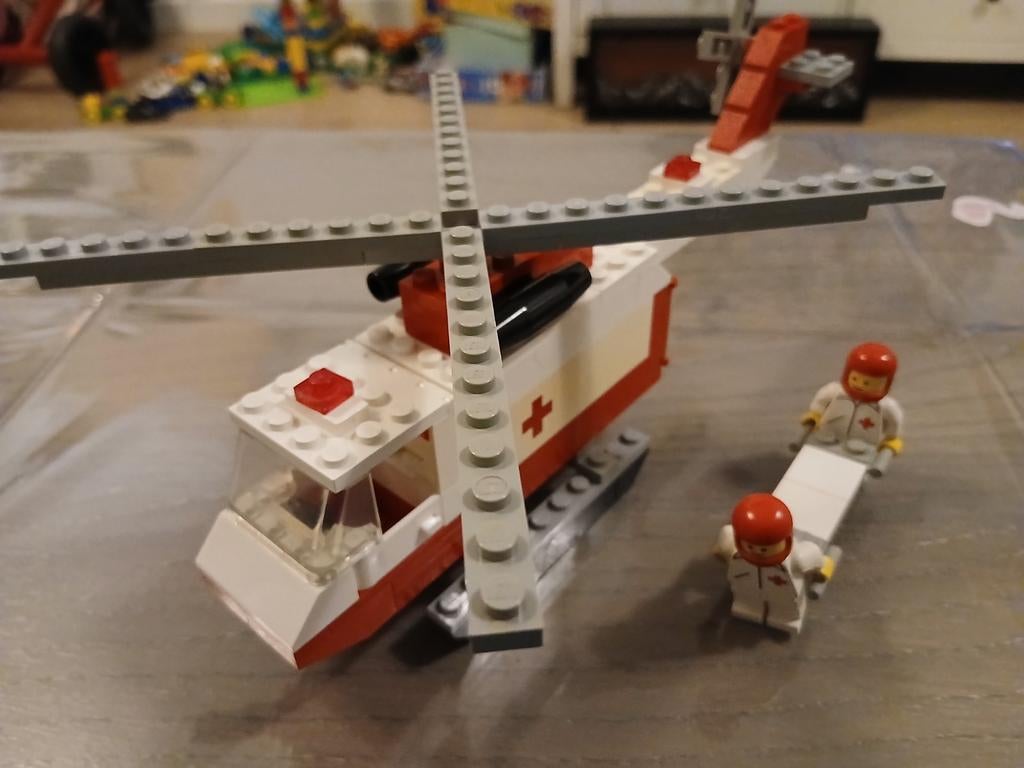 LEGO Classics set 6691 - Rode kruis helikopter uit 1981, Gebruikt, Verzenden, Lego, Inclusief minifiguren