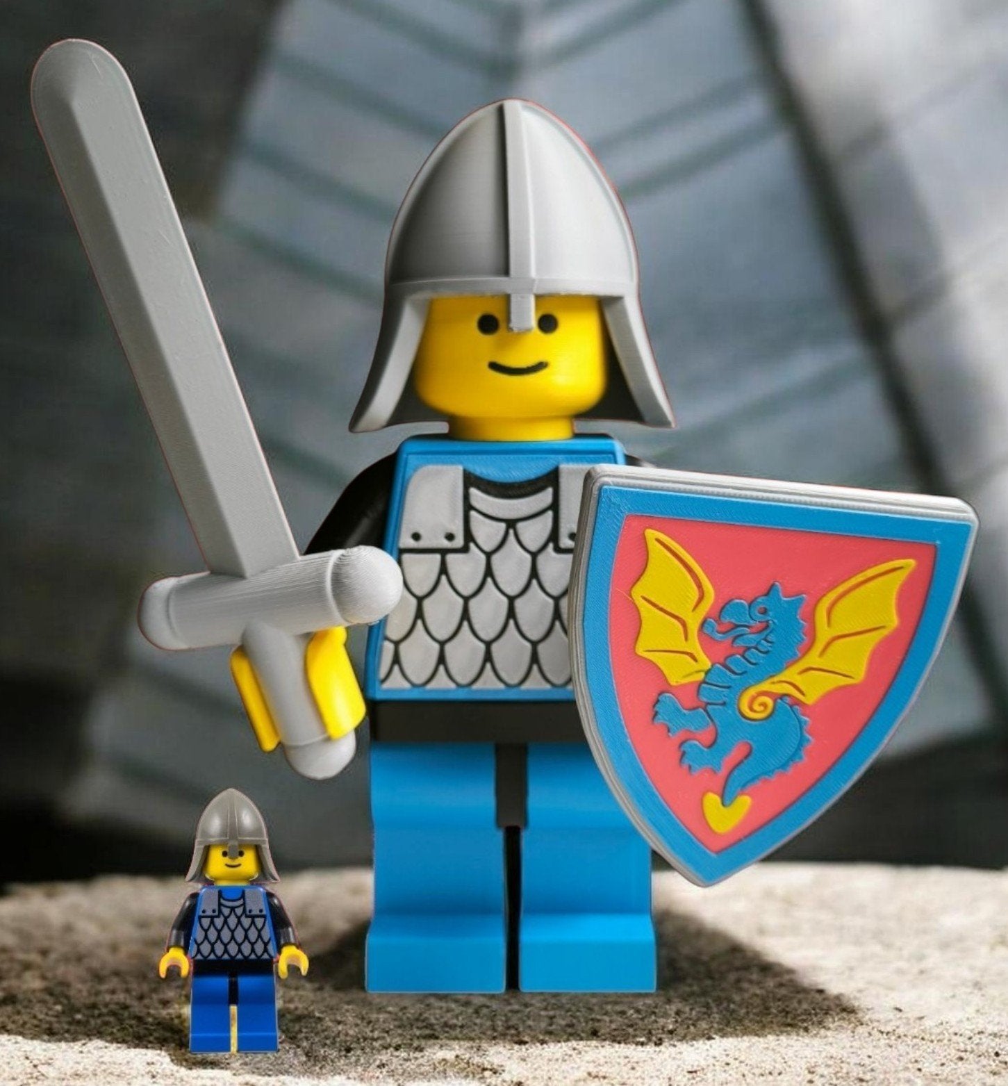 Mega Maxi Black knight Minifigure, Ophalen of Verzenden, Nieuw