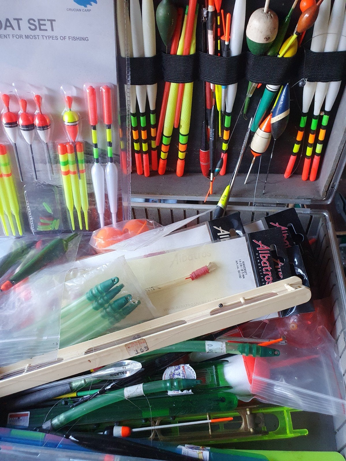 Grote set dobbers en visgerei voor diverse visserij, Ophalen, Gebruikt, Dobber of Lood