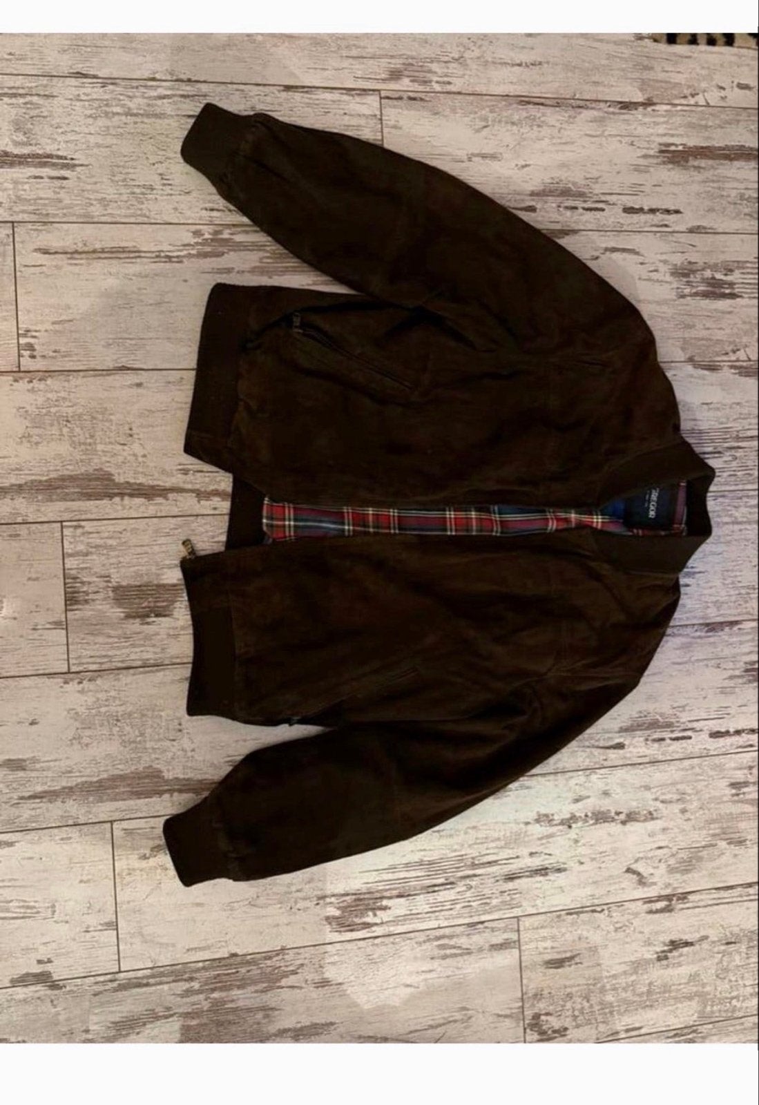 McGregor Donkerbruin Suède Jasje Maat 58 (XL), Ophalen of Verzenden, Zo goed als nieuw, Maat 56/58 (XL), Bruin