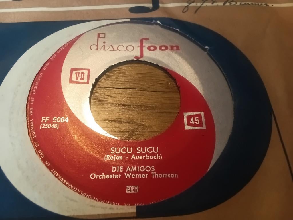 Ein schiff wird kommen / Sucu sucu    oude Duitstlige singel, Ophalen of Verzenden, Gebruikt, Pop