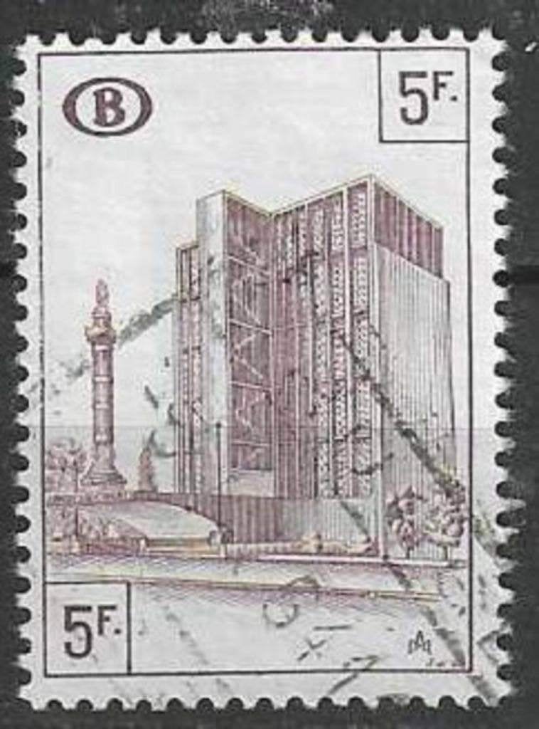 Belgie 1953/1957 - OBP 341TR - Noord-Zuid verbinding (ST), Verzenden, Gestempeld