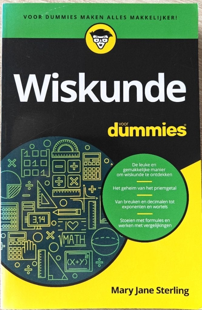 Wiskunde voor Dummies - Mary Jane Sterling, Ophalen of Verzenden, Zo goed als nieuw, Mary Jane Sterling, Beta