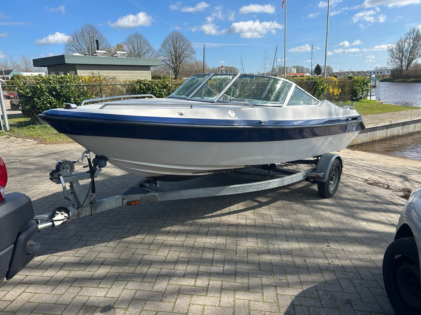 speedboot met trailer, Watersport en Boten, Ophalen, Overige merken, Gebruikt, Buitenboordmotor