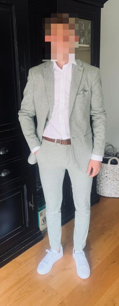 Gala pak maat 46. Origineel Pieu de Poule ruitje., Kleding | Heren, Kostuums en Colberts, Ophalen of Verzenden, Zo goed als nieuw