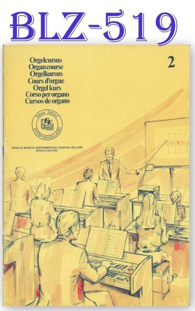 BLZ519 Bladmuziek - Orgelcursus deel 2 - Educa Edition, Orgel, Klassiek, Ophalen of Verzenden, Zo goed als nieuw