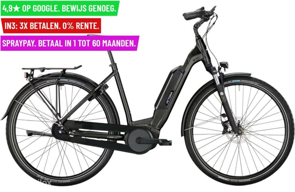 +VICTORIA Elektrische trekkingfiets Cysalo 3 28"/52cm-M/Grij
