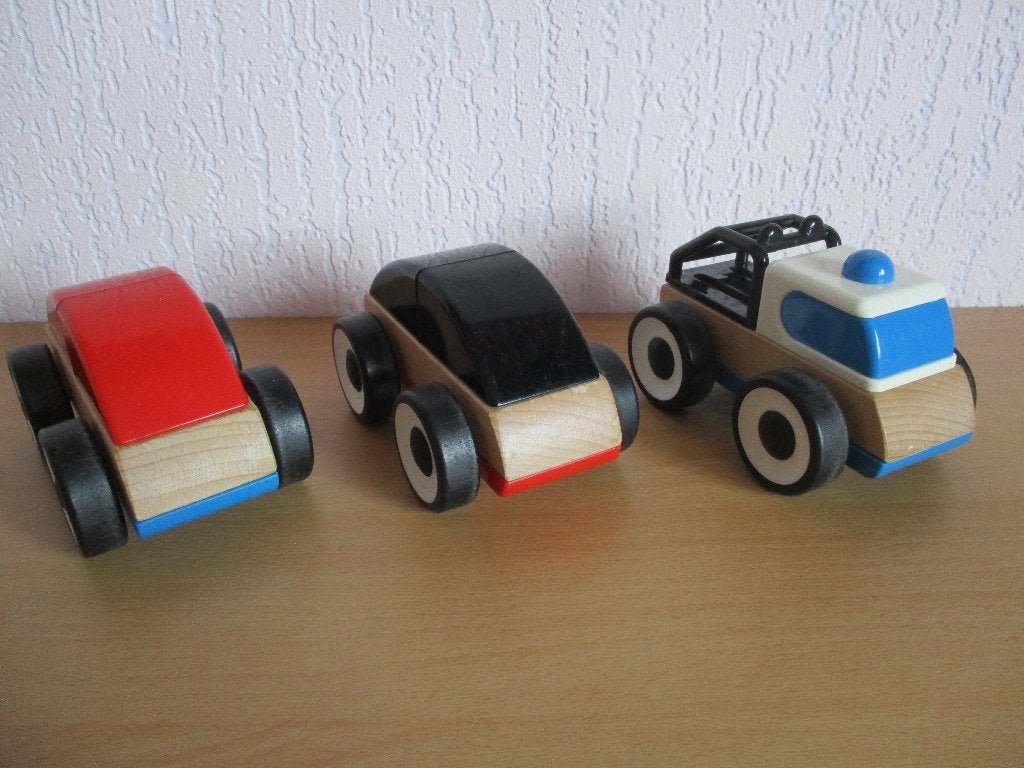 Speelgoed auto's - Ikea Lillabo - 3 stuks, Kinderen en Baby's, Ophalen of Verzenden, Zo goed als nieuw
