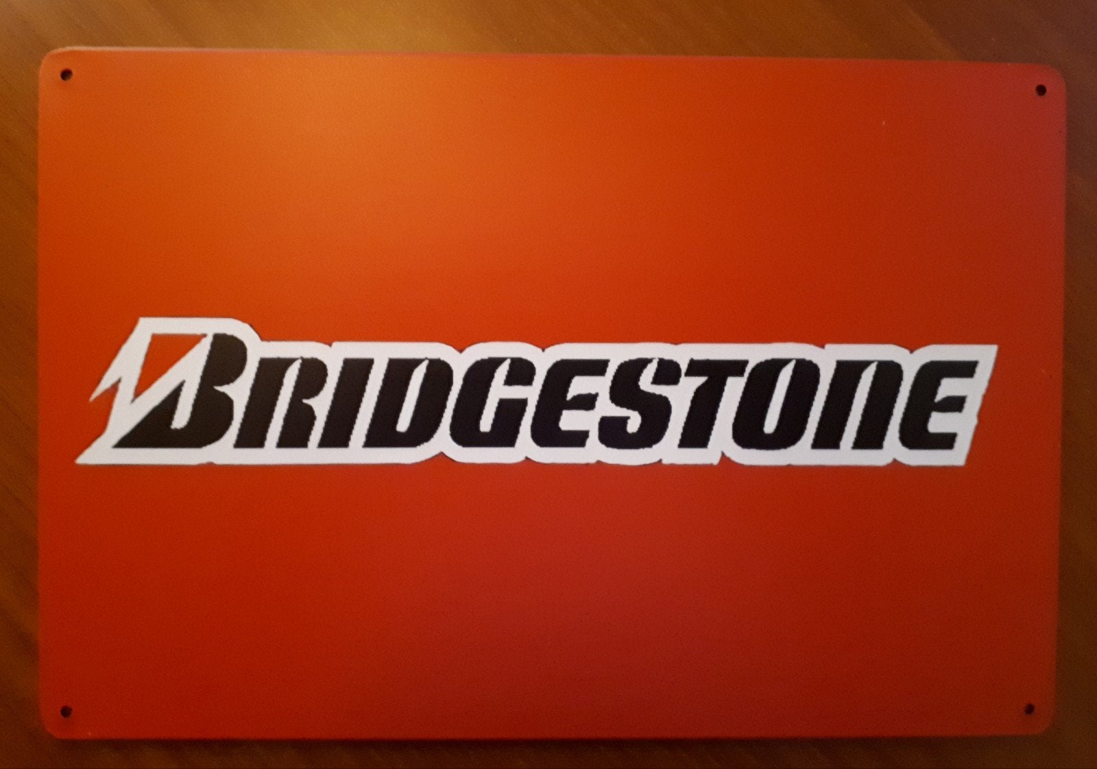 Bridgestone 20x30 cm Metalen Reclamebord, Verzamelen, Ophalen of Verzenden, Nieuw, Reclamebord