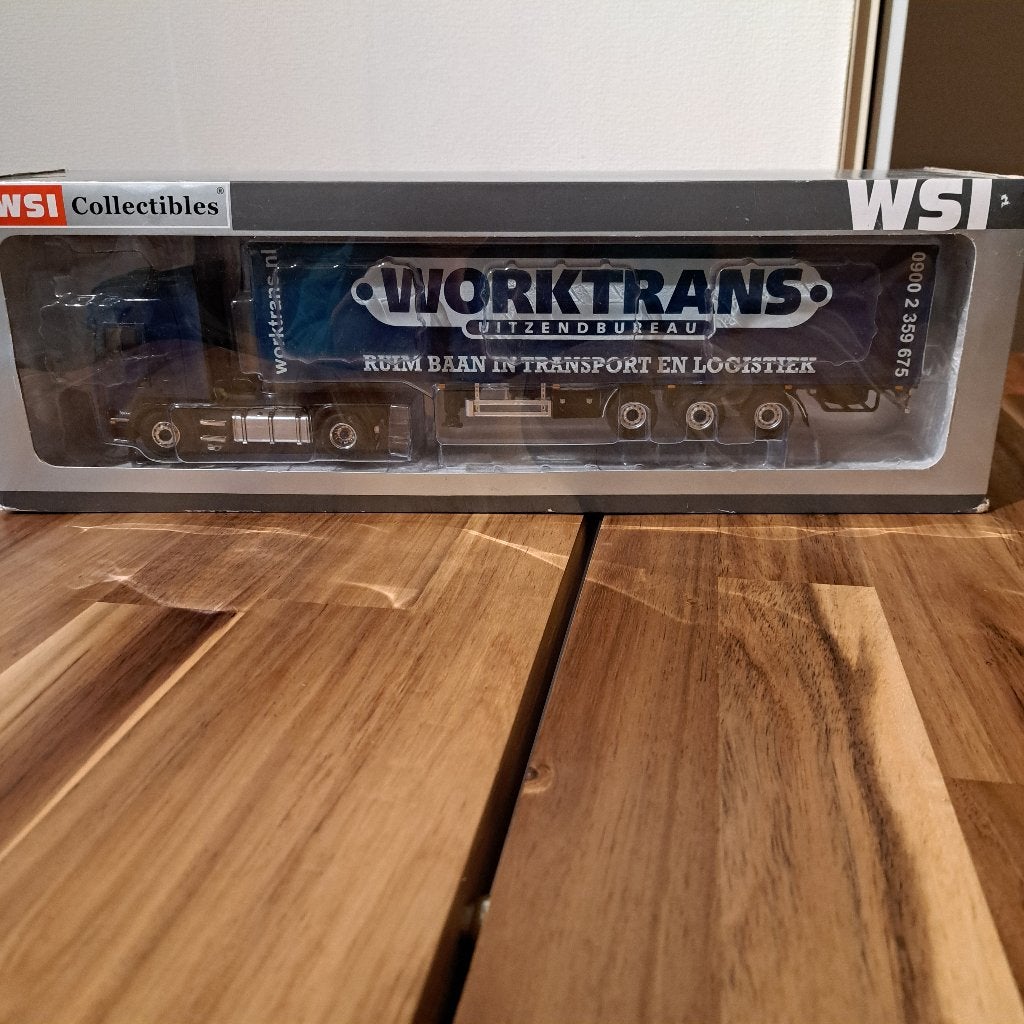 WORKTRANS WSI SCANIA TOPLINE & V. ECK TRAILER GESLOTEN NIEUW, Verzenden, Nieuw, Bus of Vrachtwagen, Wsi