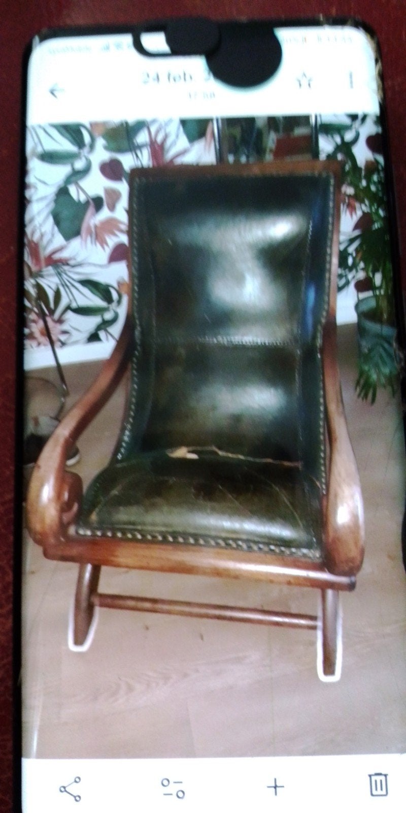 Antieke officiers stoel., Antiek en Kunst, Antiek | Meubels | Stoelen en Banken, Ophalen