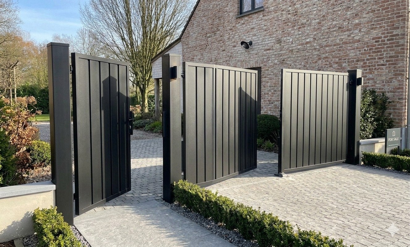 top deal 5670 € nieuwprijs 4m doorgang en 5m26 totaal, Tuin en Terras, Ophalen, Nieuw, 150 tot 200 cm, IJzer