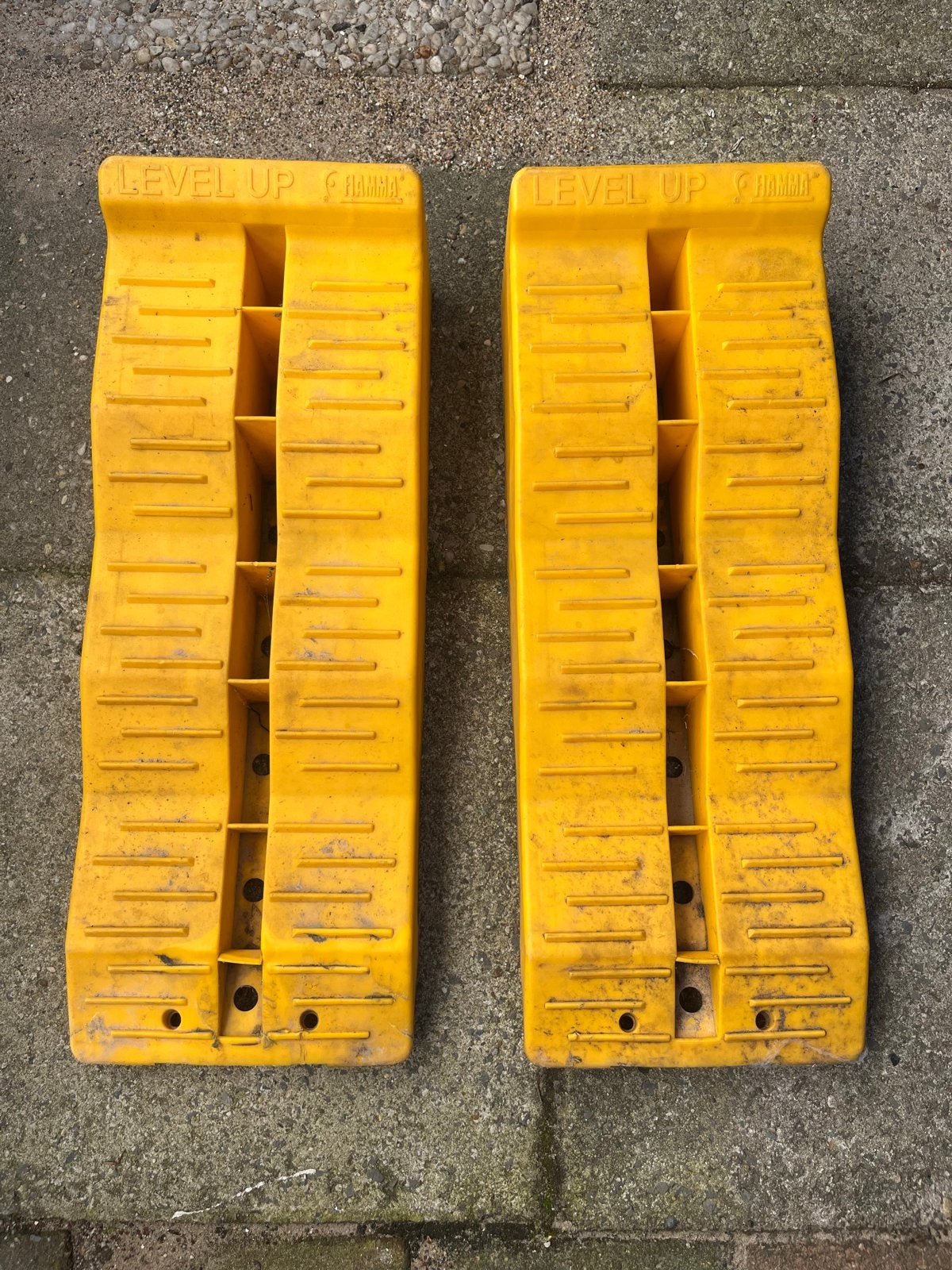 Fiamma Level Up Caravan Camper Leveling Blocks (2 stuks), Ophalen of Verzenden, Gebruikt
