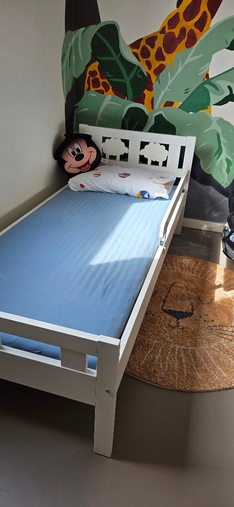 IKEA Kritter kinderbed met lattenbodem en matras, 70 tot 85 cm, Zo goed als nieuw, 160 tot 180 cm, Ophalen