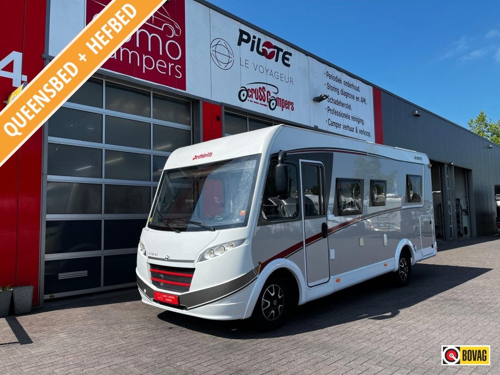 Dethleffs Trend 6757 Camper, Integraal 4 pers, Fiat, 6 tot 7 meter, L-zit, Koelkast