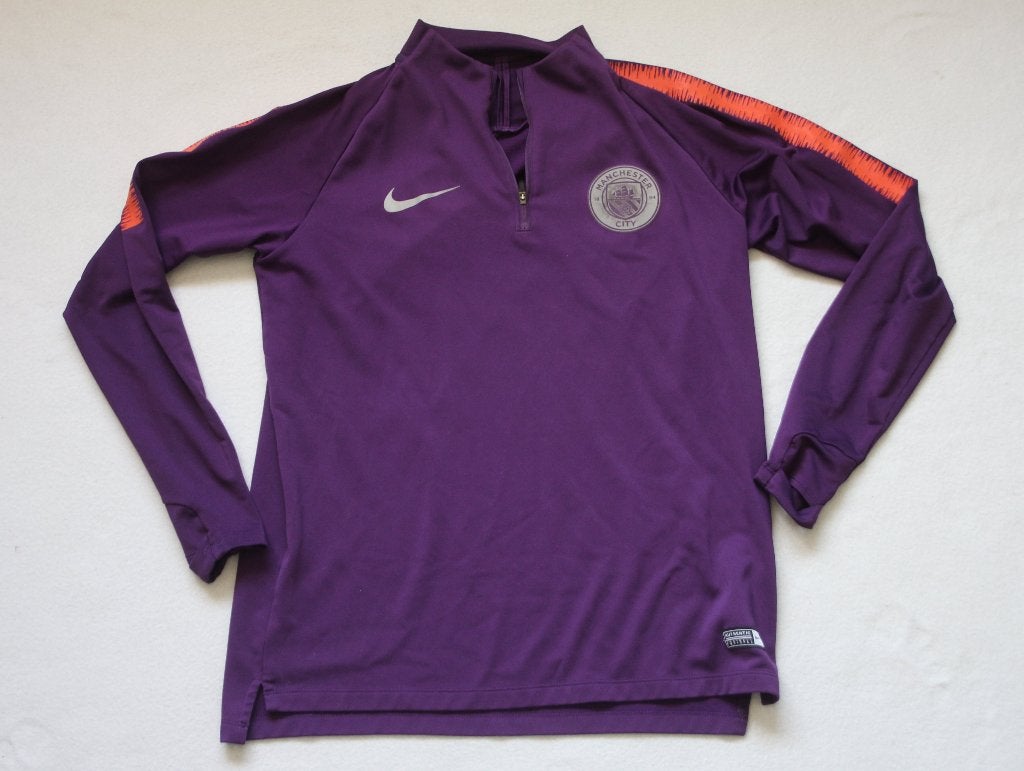 NIKE Voetbalsweater paars MANCHESTER CITY maat M (piris), Maat M, Ophalen of Verzenden, Zo goed als nieuw, Shirt