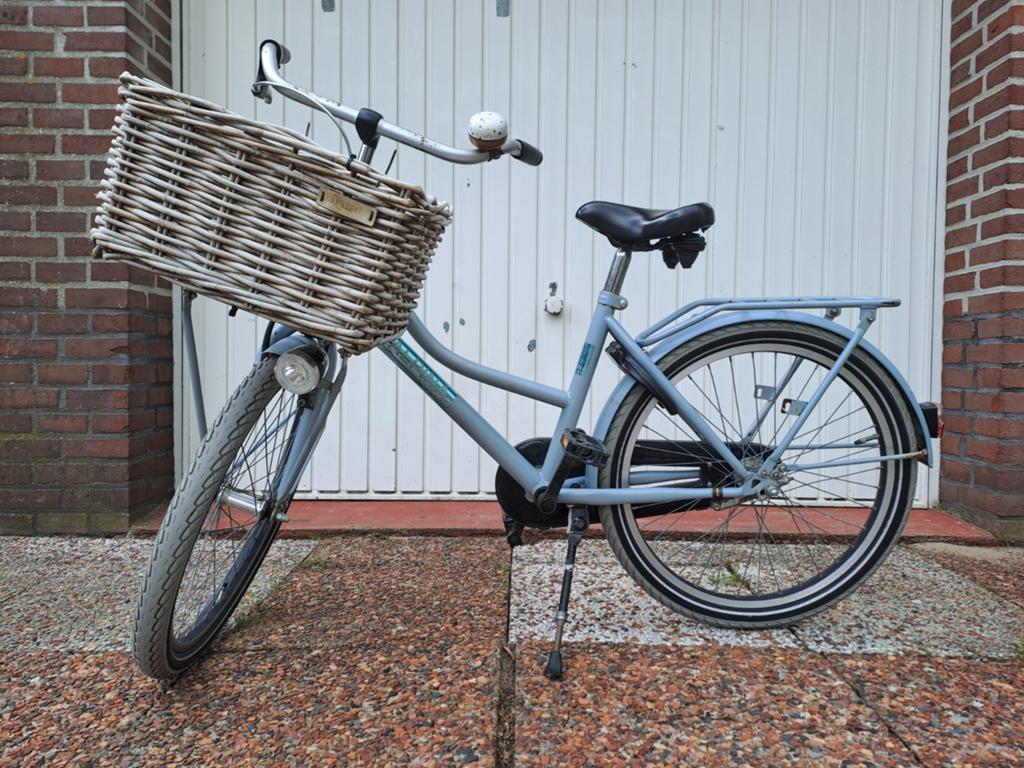 Meisjesfiets 22inch, meisjes transportfiets, Fietsen en Brommers, Fietsen | Meisjes, Ophalen, Gebruikt, 22 inch