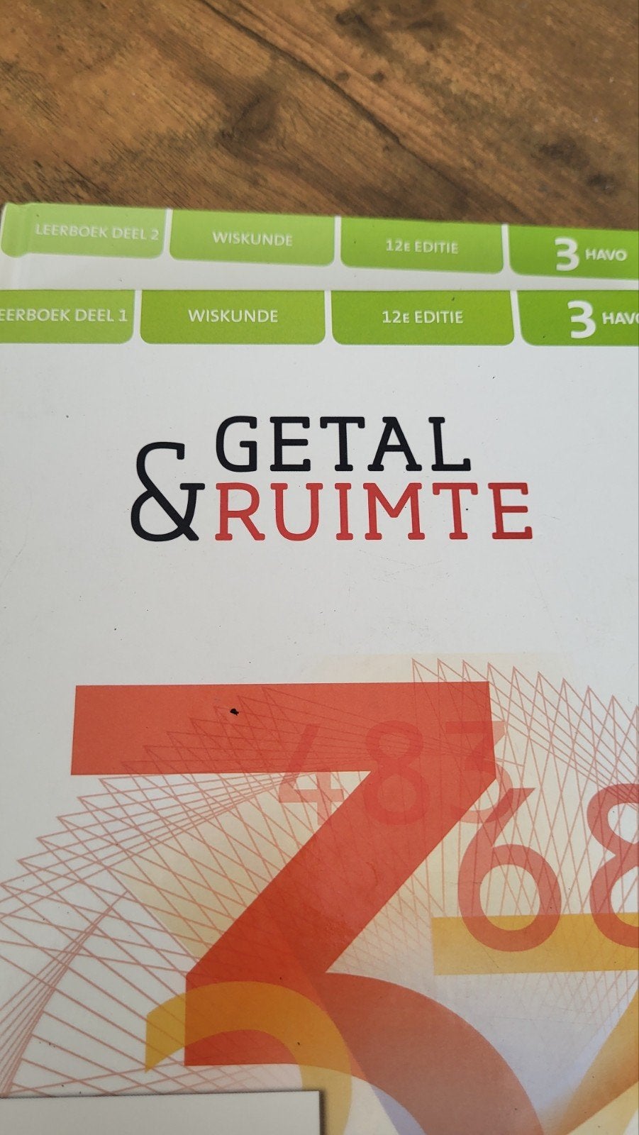 Wiskundeboek Getal & Ruimte 3 Havo deel 1 en 2, Ophalen of Verzenden