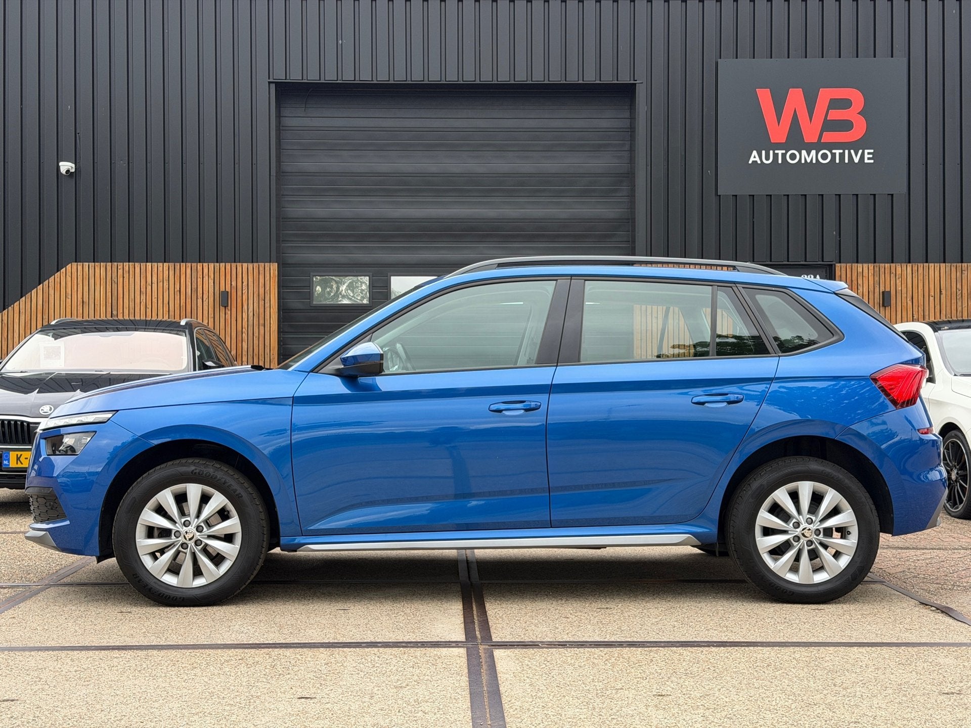 Skoda Kamiq 1.0 TSI Business Cruise Clima Stoelverwarming Ca, Auto's, Skoda, Gebruikt, Euro 6, Blauw, 49 €/maand