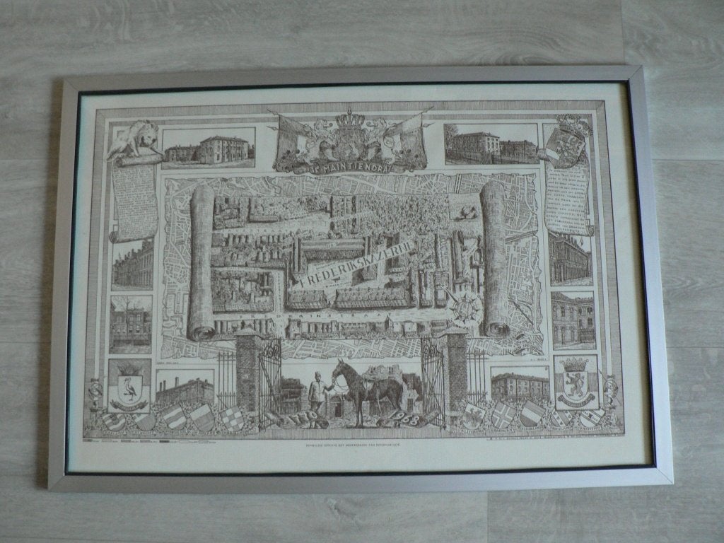 Historische pentekeningen oude Frederikskazerne Den Haag, Antiek en Kunst, Kunst | Tekeningen en Foto's, Ophalen of Verzenden